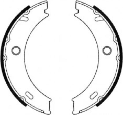 ASVA AKS-0576 - Комплект тормозных колодок, барабанные unicars.by