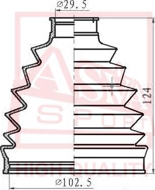 ASVA ASBT-T52 - Пыльник, приводной вал unicars.by