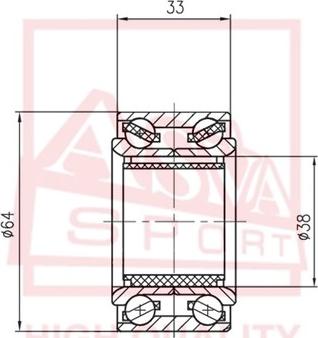 ASVA DAC38640036-33 - Подшипник ступицы колеса unicars.by