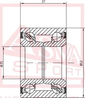 ASVA DAC25520037 - Подшипник ступицы колеса unicars.by