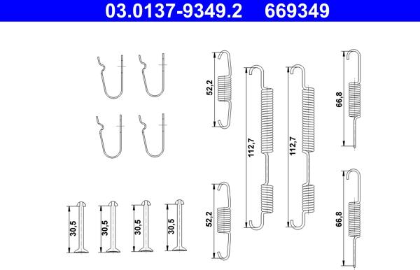 ATE 03.0137-9349.2 - Комплектующие, стояночная тормозная система unicars.by