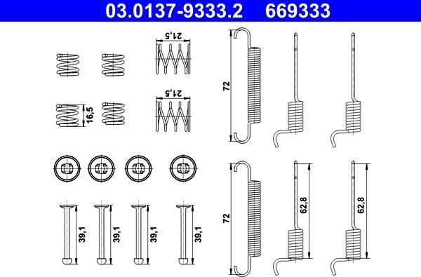 ATE 03.0137-9333.2 - Комплектующие, стояночная тормозная система unicars.by