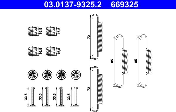 ATE 03.0137-9325.2 - Комплектующие, стояночная тормозная система unicars.by