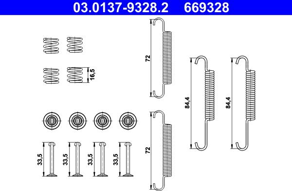 ATE 03.0137-9328.2 - Комплектующие, стояночная тормозная система unicars.by