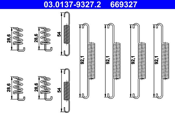 ATE 03.0137-9327.2 - Комплектующие, стояночная тормозная система unicars.by