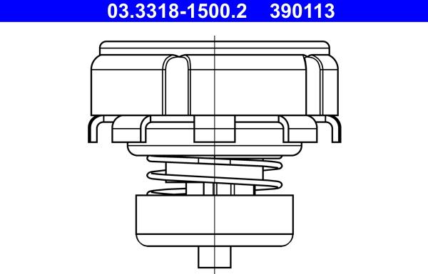 ATE 03.3318-1500.2 - Ремкомплект, главный тормозной цилиндр unicars.by