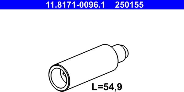 ATE 11.8171-0096.1 - Направляющий болт, корпус скобы тормоза unicars.by