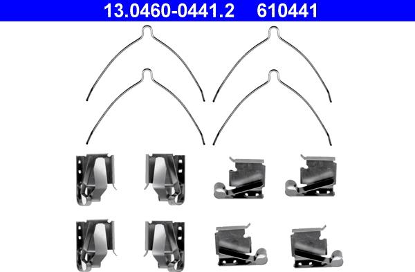 ATE 13.0460-0441.2 - Комплектующие для колодок дискового тормоза unicars.by