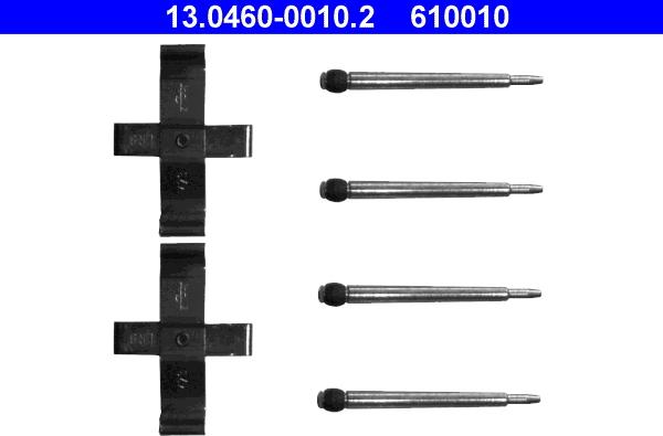 ATE 13.0460-0010.2 - Комплектующие для колодок дискового тормоза unicars.by