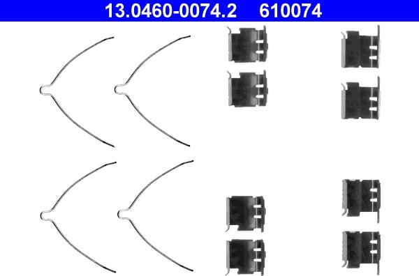 ATE 13.0460-0074.2 - Комплектующие для колодок дискового тормоза unicars.by