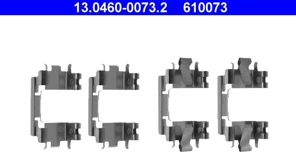 ATE 13.0460-0073.2 - Комплектующие для колодок дискового тормоза unicars.by