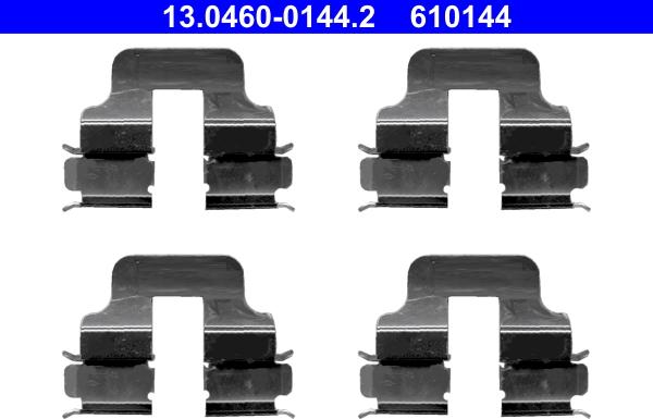 ATE 13.0460-0144.2 - Комплектующие для колодок дискового тормоза unicars.by