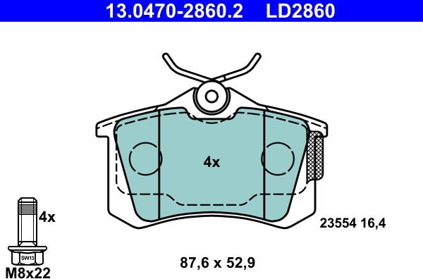 MASTER-SPORT GERMANY K6028602 - Тормозные колодки, дисковые, комплект unicars.by