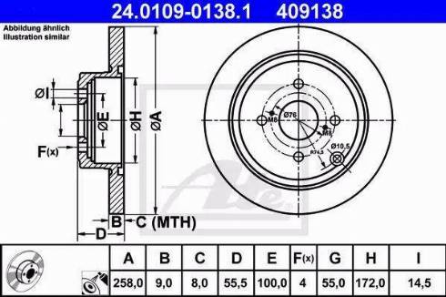 Alpha Brakes HTT-TY-042 - Тормозной диск unicars.by