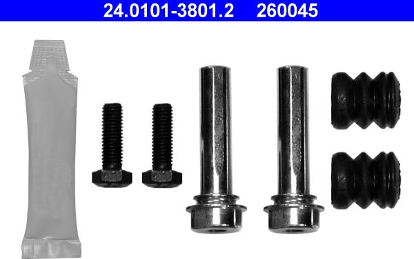 ATE 24.0101-3801.2 - Комплект принадлежностей, тормозной суппорт unicars.by