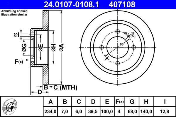 ATE 24.0107-0108.1 - Тормозной диск unicars.by