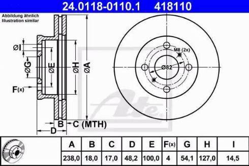 Alpha Brakes HTP-TY-066 - Тормозной диск unicars.by