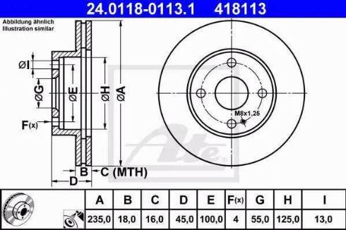 Alpha Brakes HTP-MZ-042 - Тормозной диск unicars.by