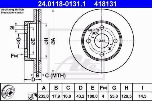 Alpha Brakes HTP-TY-120 - Тормозной диск unicars.by