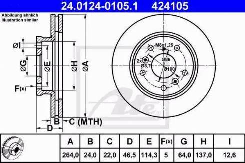 Alpha Brakes HTP-MZ-040 - Тормозной диск unicars.by