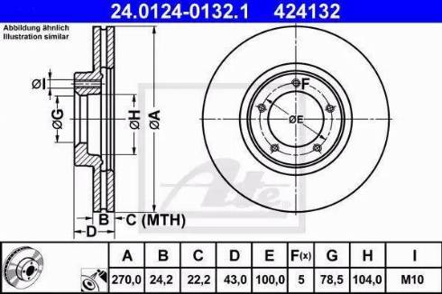 Alpha Brakes HTP-FR-027 - Тормозной диск unicars.by