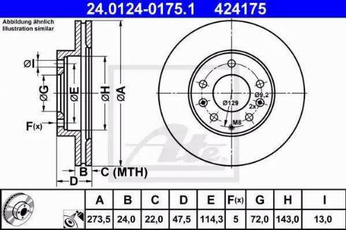 Alpha Brakes HTP-MZ-074 - Тормозной диск unicars.by