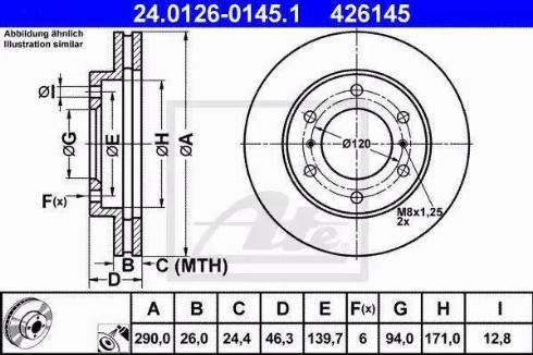 Alpha Brakes HTP-MS-046 - Тормозной диск unicars.by