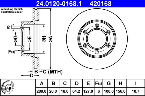 ATE 24.0120-0168.1 - Тормозной диск unicars.by