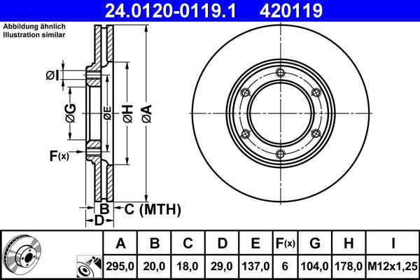 ATE 24.0120-0119.1 - Тормозной диск unicars.by