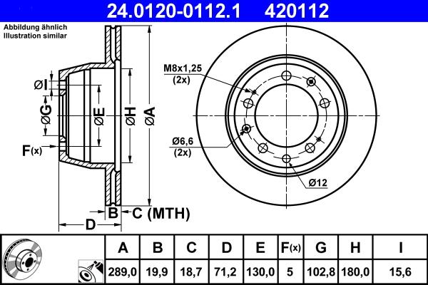 ATE 24.0120-0112.1 - Тормозной диск unicars.by