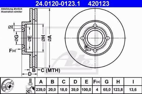 Alpha Brakes HTP-VW-012 - Тормозной диск unicars.by