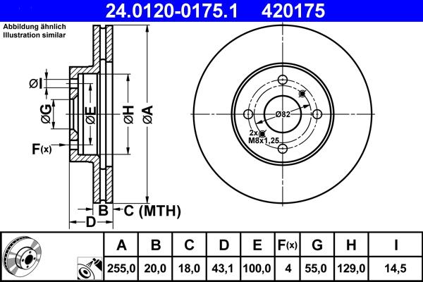 ATE 24.0120-0175.1 - Тормозной диск unicars.by