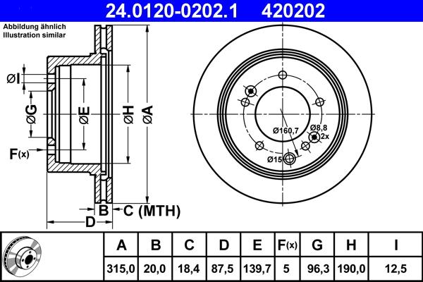 ATE 24.0120-0202.1 - Тормозной диск unicars.by