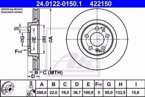 Alpha Brakes HTP-SK-004 - Тормозной диск unicars.by