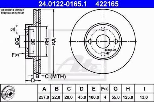 Alpha Brakes HTP-MZ-049 - Тормозной диск unicars.by