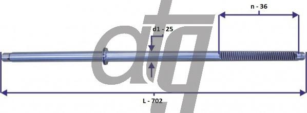 ATG 20150062 - Вал сошки рулевого управления unicars.by