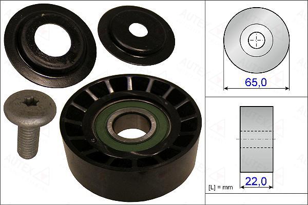 Autex 654900 - Ролик, поликлиновый ремень unicars.by