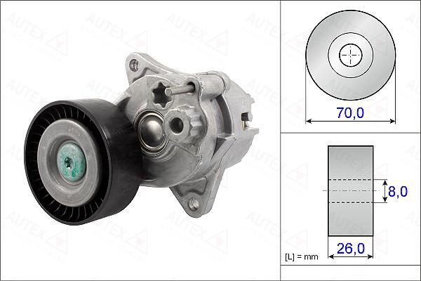 Autex 654917 - Натяжитель, поликлиновый ремень unicars.by