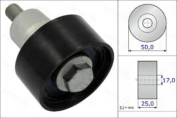 Autex 654921 - Направляющий ролик, зубчатый ремень ГРМ unicars.by