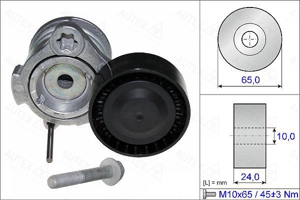 Autex 654882 - Натяжитель, поликлиновый ремень unicars.by