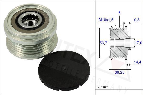 Autex 654870 - Шкив генератора, муфта unicars.by