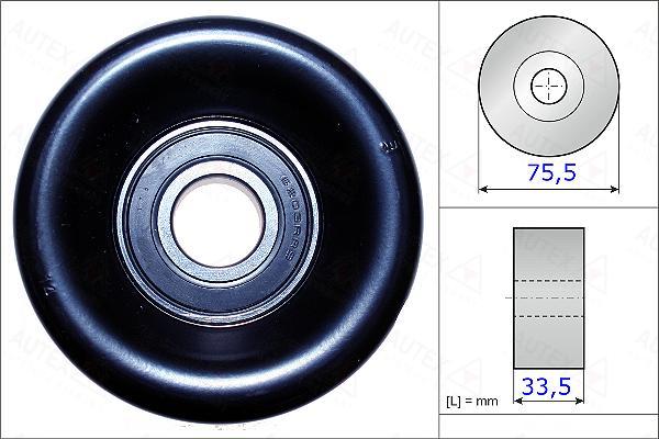 Autex 654872 - Ролик, поликлиновый ремень unicars.by