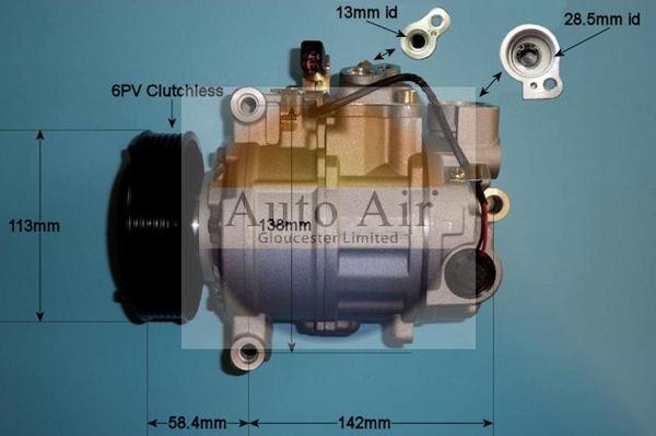 Auto Air Gloucester 14-9691P - Компрессор кондиционера unicars.by