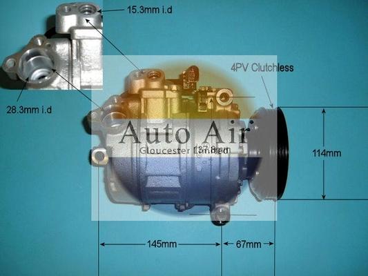 Auto Air Gloucester 14-9697P - Компрессор кондиционера unicars.by