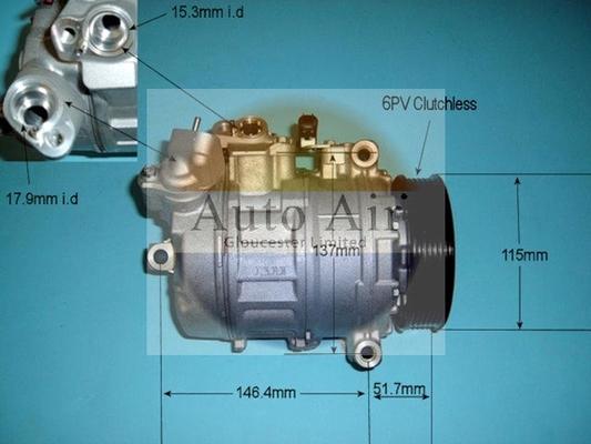 Auto Air Gloucester 14-9644 - Компрессор кондиционера unicars.by