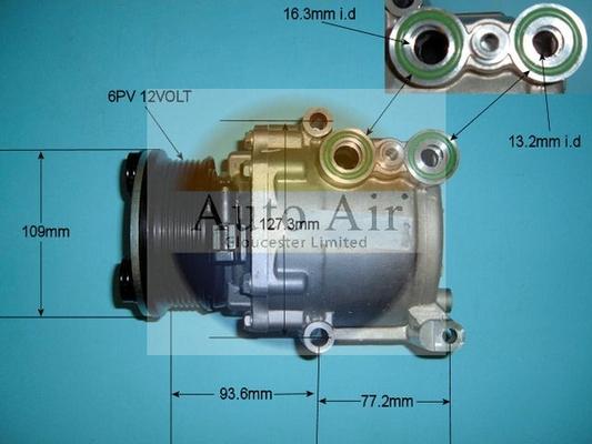 Auto Air Gloucester 14-9645 - Компрессор кондиционера unicars.by