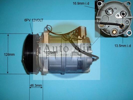 Auto Air Gloucester 14-9647P - Компрессор кондиционера unicars.by