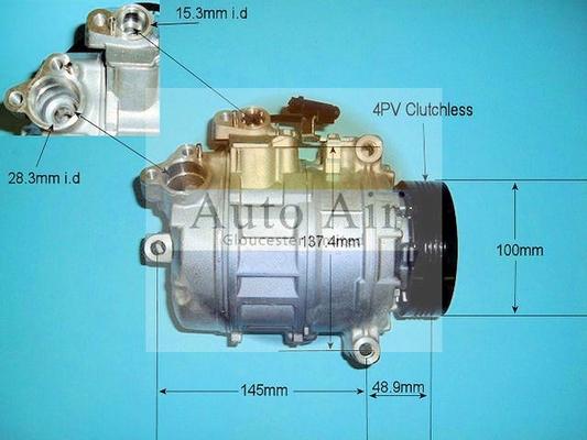 Auto Air Gloucester 14-9650P - Компрессор кондиционера unicars.by