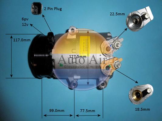 Auto Air Gloucester 14-9681 - Компрессор кондиционера unicars.by