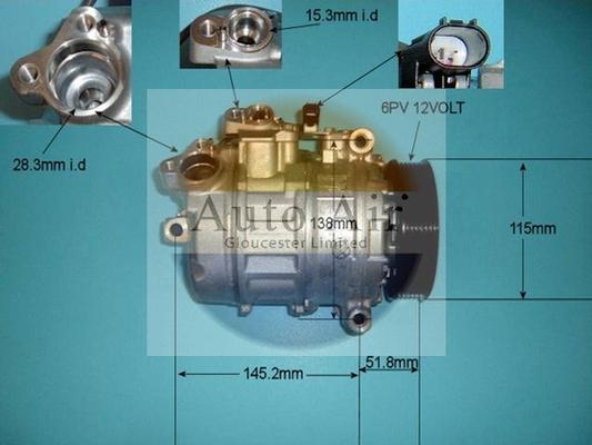 Auto Air Gloucester 14-9151 - Компрессор кондиционера unicars.by